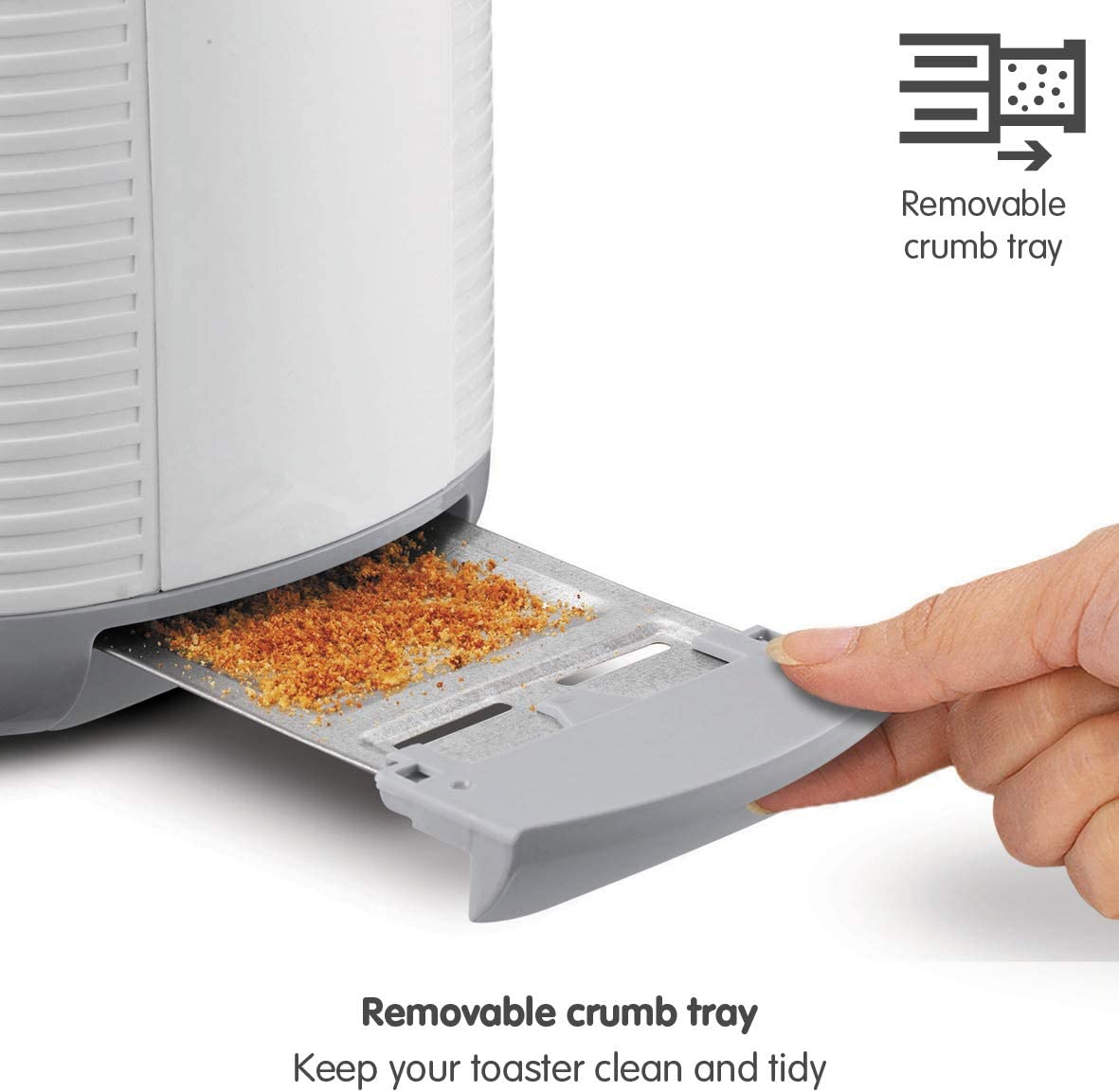 Morphy Richards 228399 Arc 2 Slice Toaster 800W White