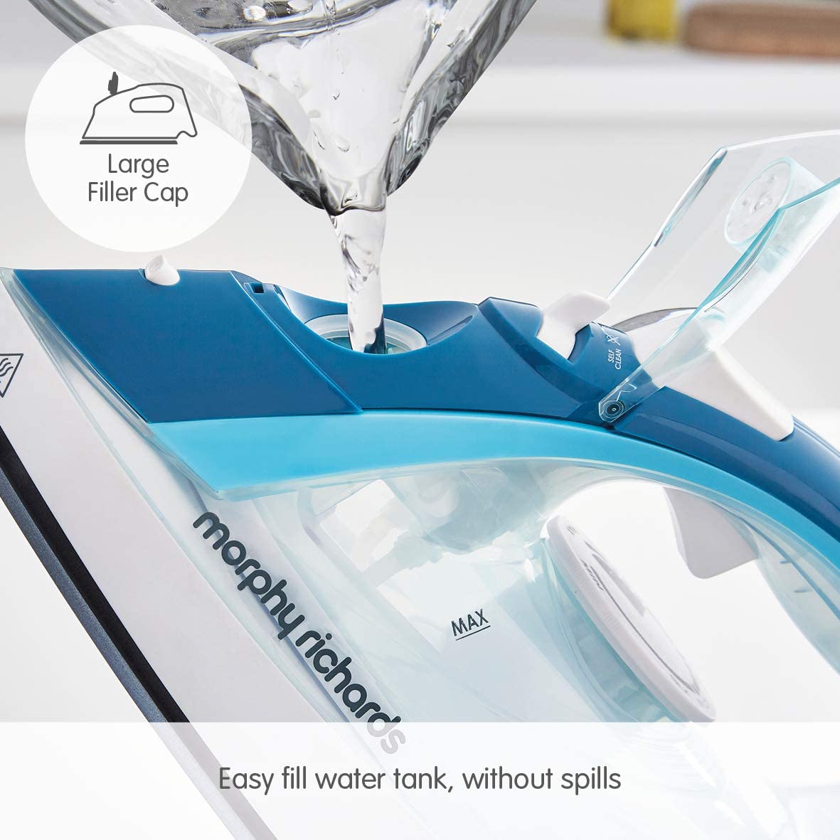 Morphy Richards 300300 Crystal Clear Steam Iron 2400W Turqoise/White