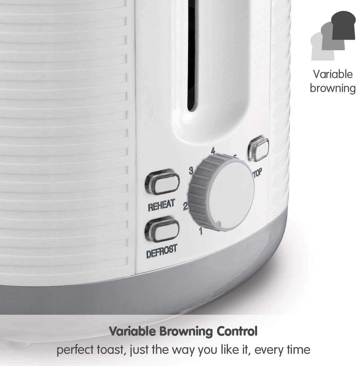 Morphy Richards 228399 Arc 2 Slice Toaster 800W White