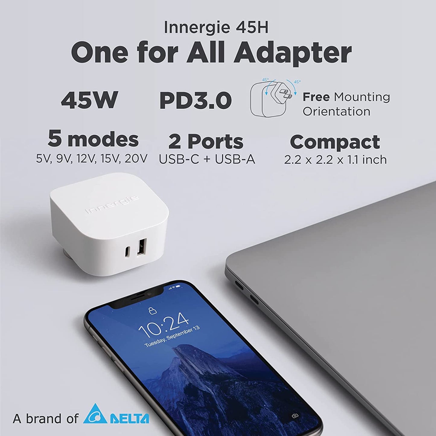 Innergie 45H USB-C One for All Wall Charger 45W UK