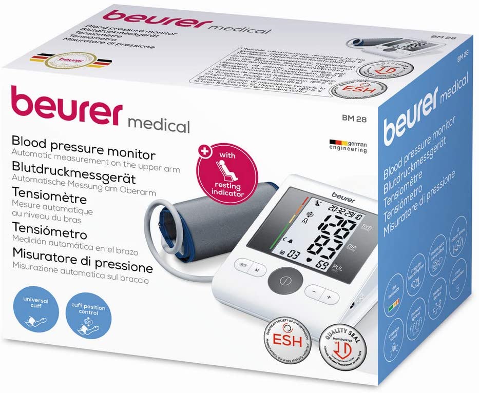 Beurer BM 28 Upper Arm Blood Pressure Monitor White
