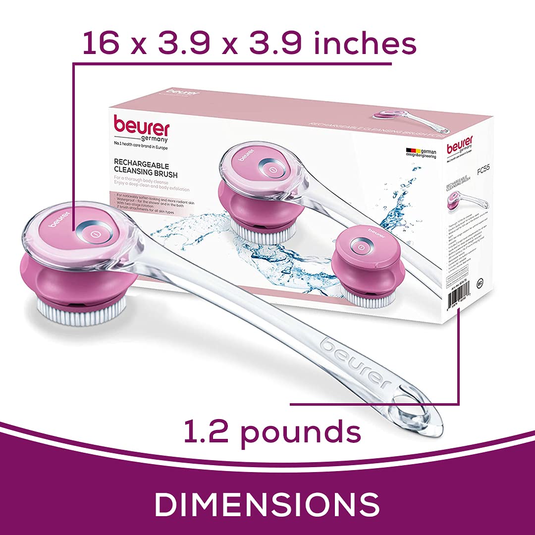 Beurer FC 25 Body Brush Cleansing and Massage for Silky-Smooth Skin
