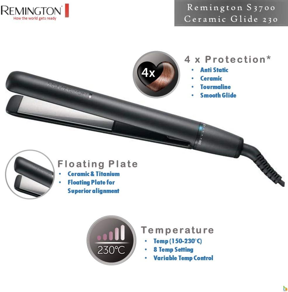 REMINGTON S3700 Ceramic Hair/Glide Straightener