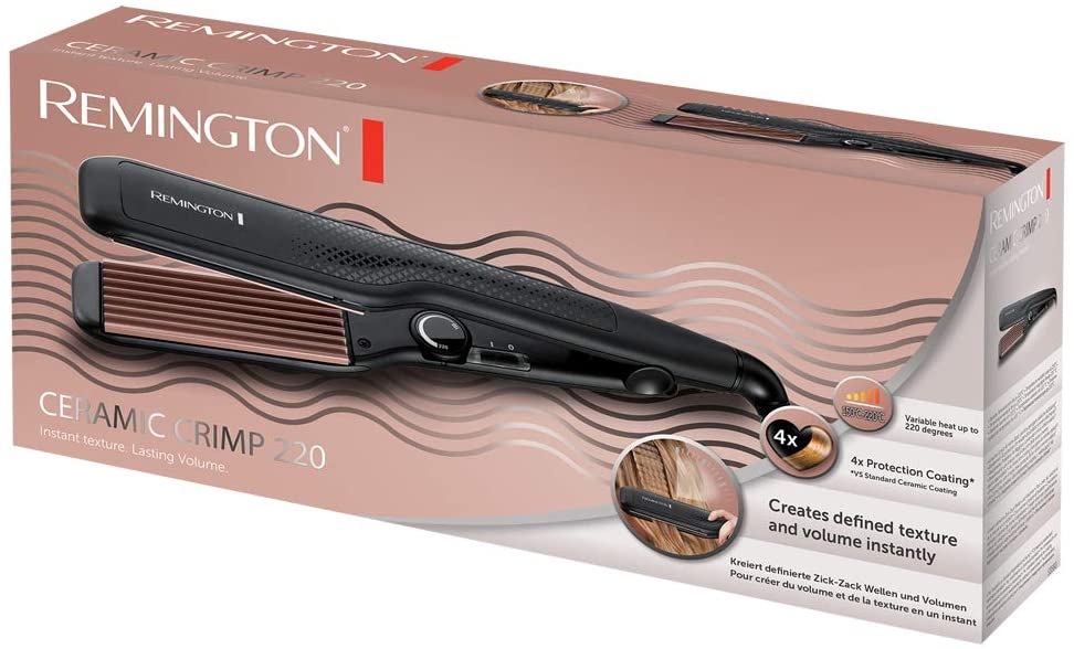 REMINGTON S3580 Ceramic Crimp 220 Hair Waiver Black