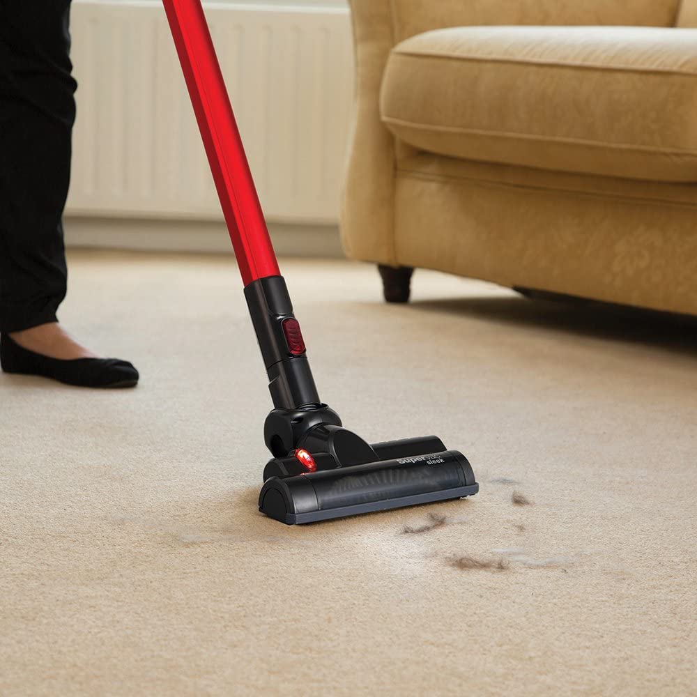 Morphy Richards 731007 Supervac Sleek Power+ Cordless Vacuum Cleaner Red/Black