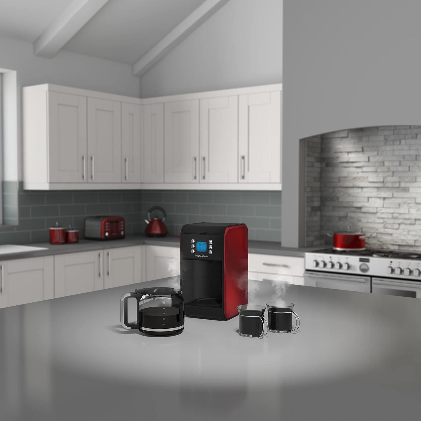 Morphy Richards 162009 Accents Filter Coffee Machine Red