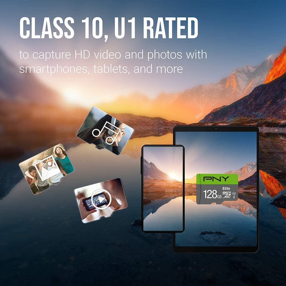 PNY Elite 64GB Micro SD Card With Adapter