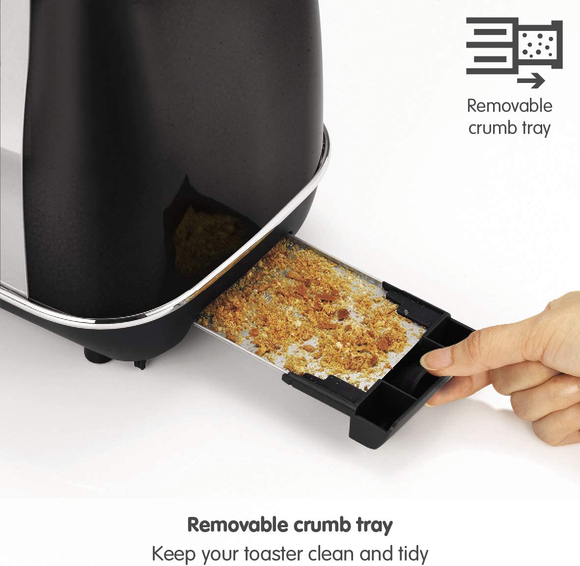 Morphy Richards 224405 Evoke 2 Slice Toaster 850W Black