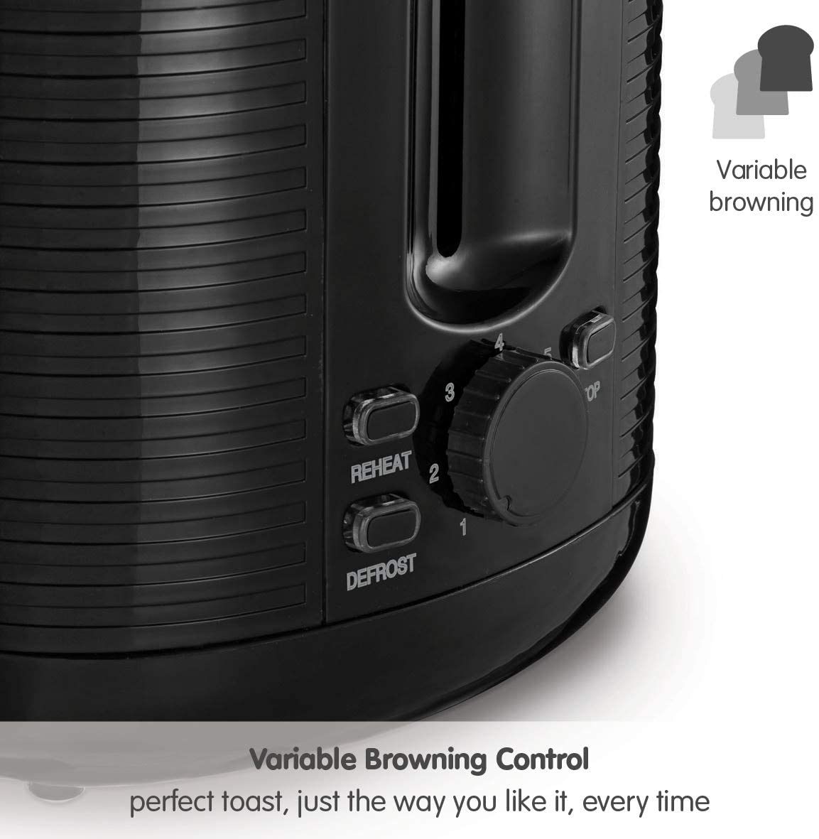 Morphy Richards 228398 Arc 2 Slice Toaster 800W Black
