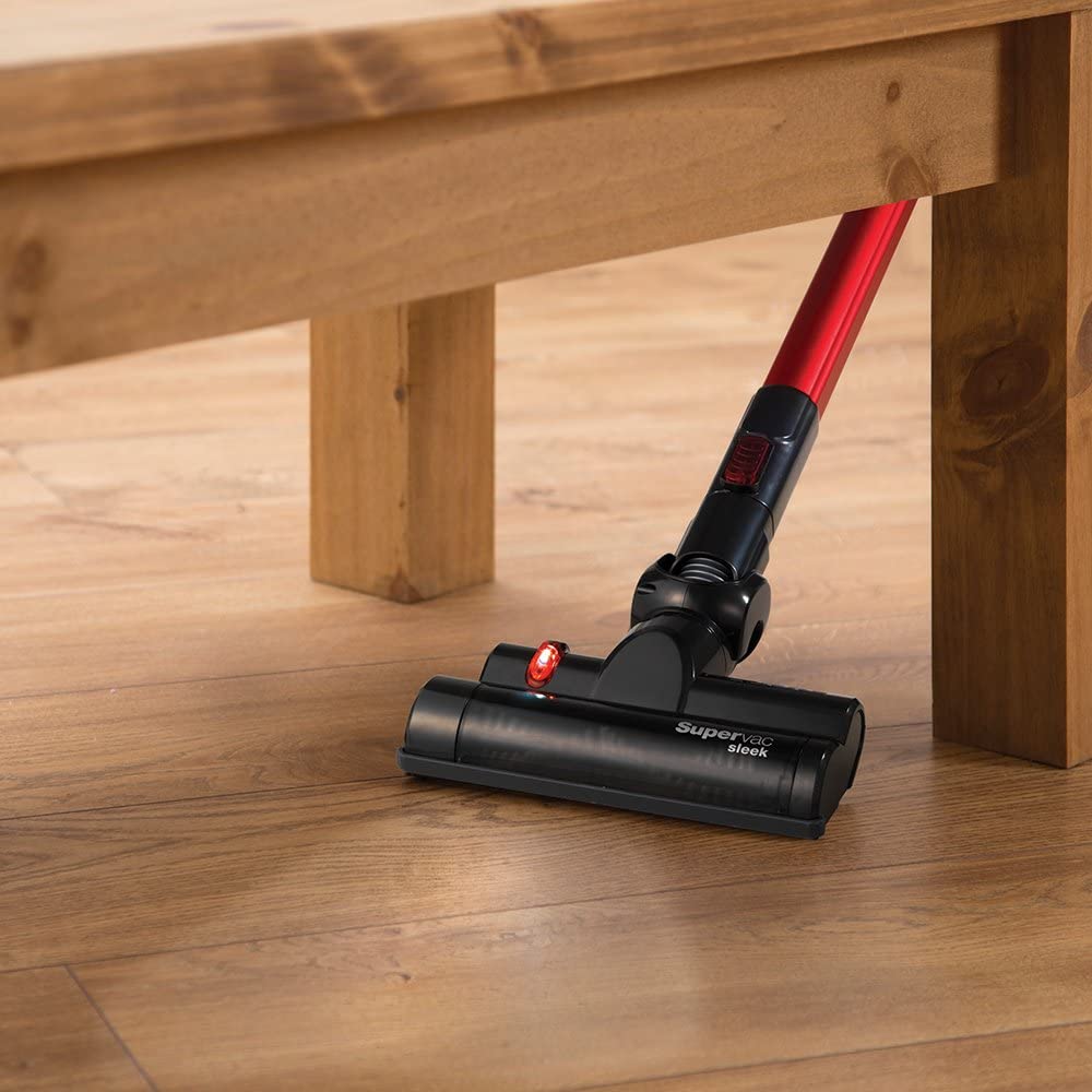 Morphy Richards 731007 Supervac Sleek Power+ Cordless Vacuum Cleaner Red/Black