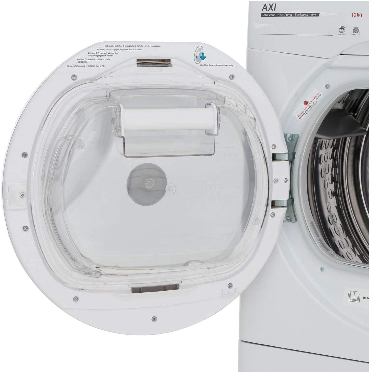 HOOVER ATDHY10A2TKEX Hybrid Dryer, 10Kg A++, White