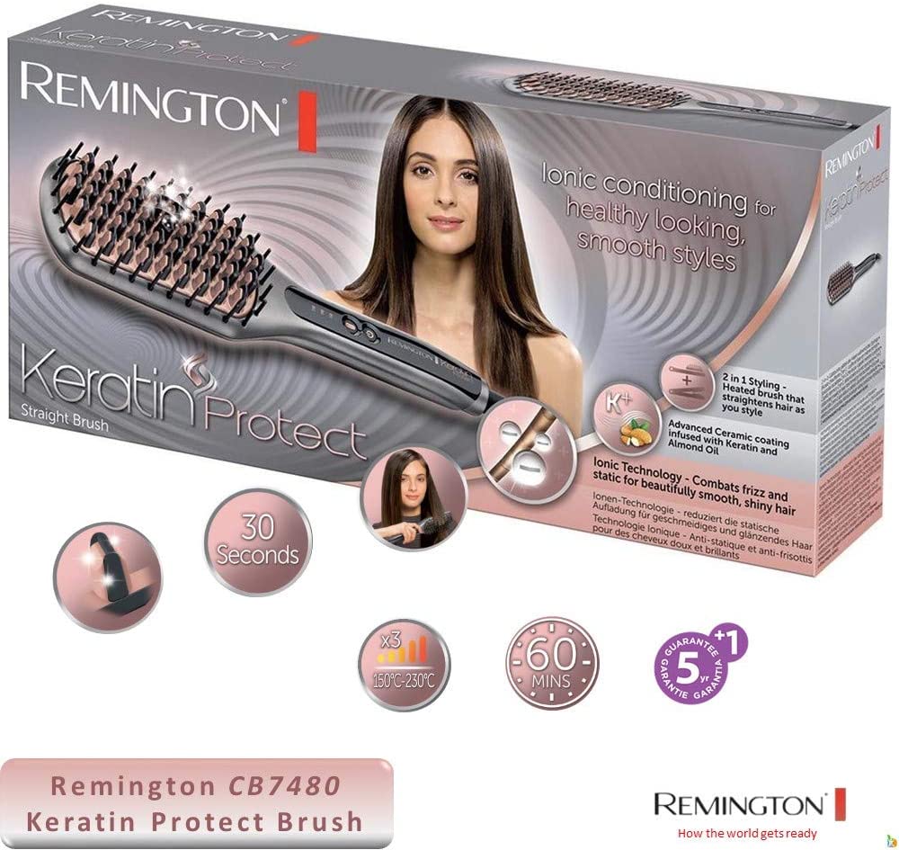 REMINGTON CB7480 Keratin Protect Straight Brush Gray