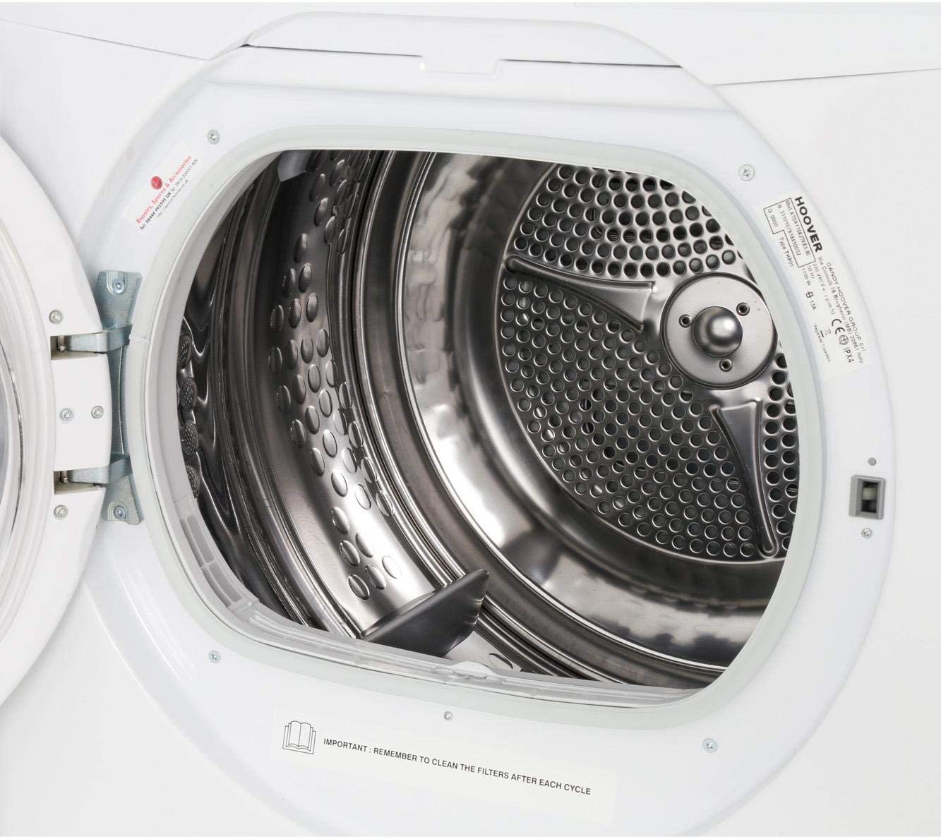 HOOVER ATDHY10A2TKEX Hybrid Dryer, 10Kg A++, White