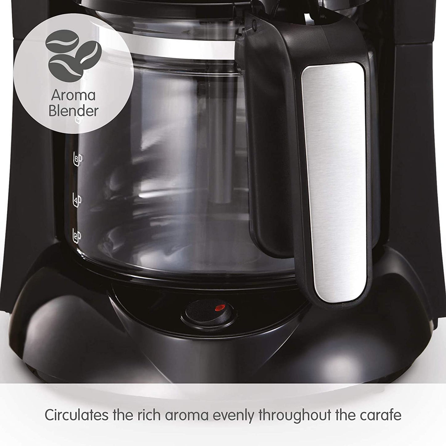 Morphy Richards 162501 Equip Filter Coffee Machine Black/Inox