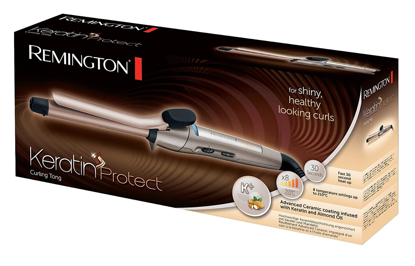 REMINGTON CI5318 Keratin Protect Hair Curler Gray