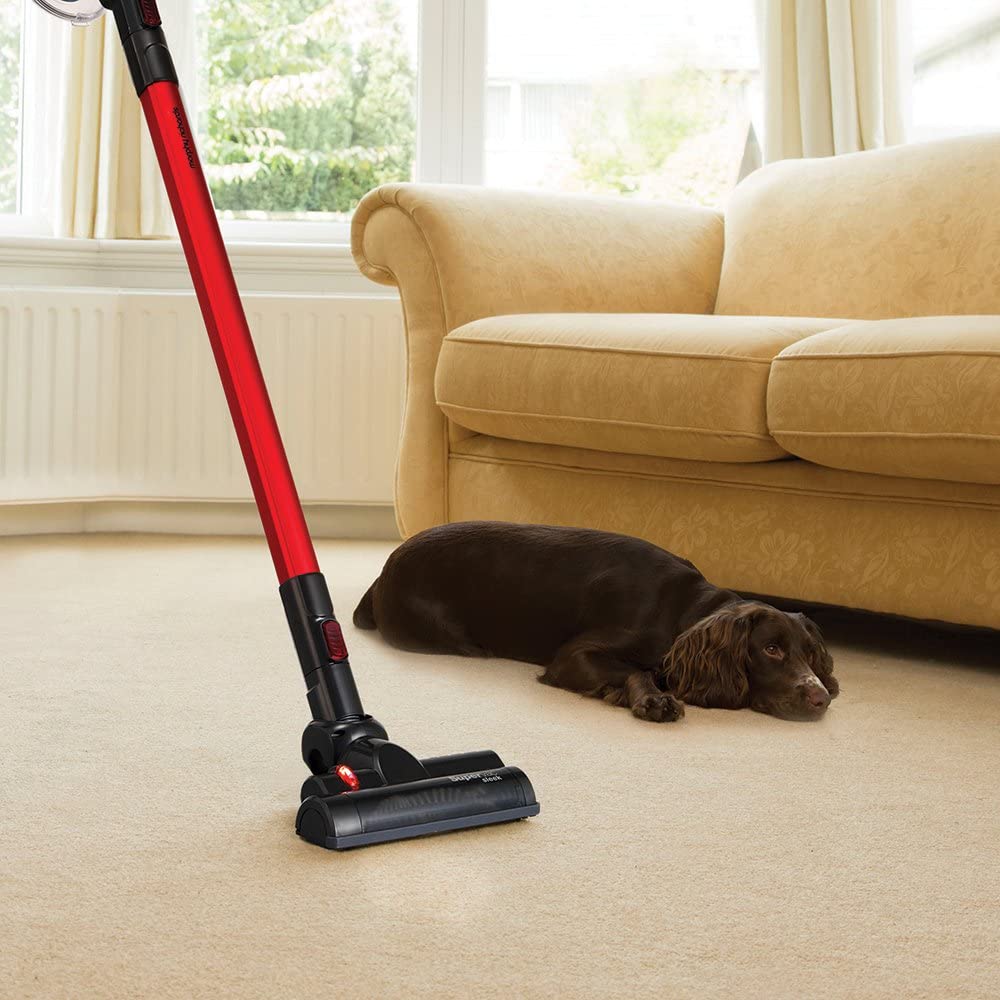 Morphy Richards 731007 Supervac Sleek Power+ Cordless Vacuum Cleaner Red/Black