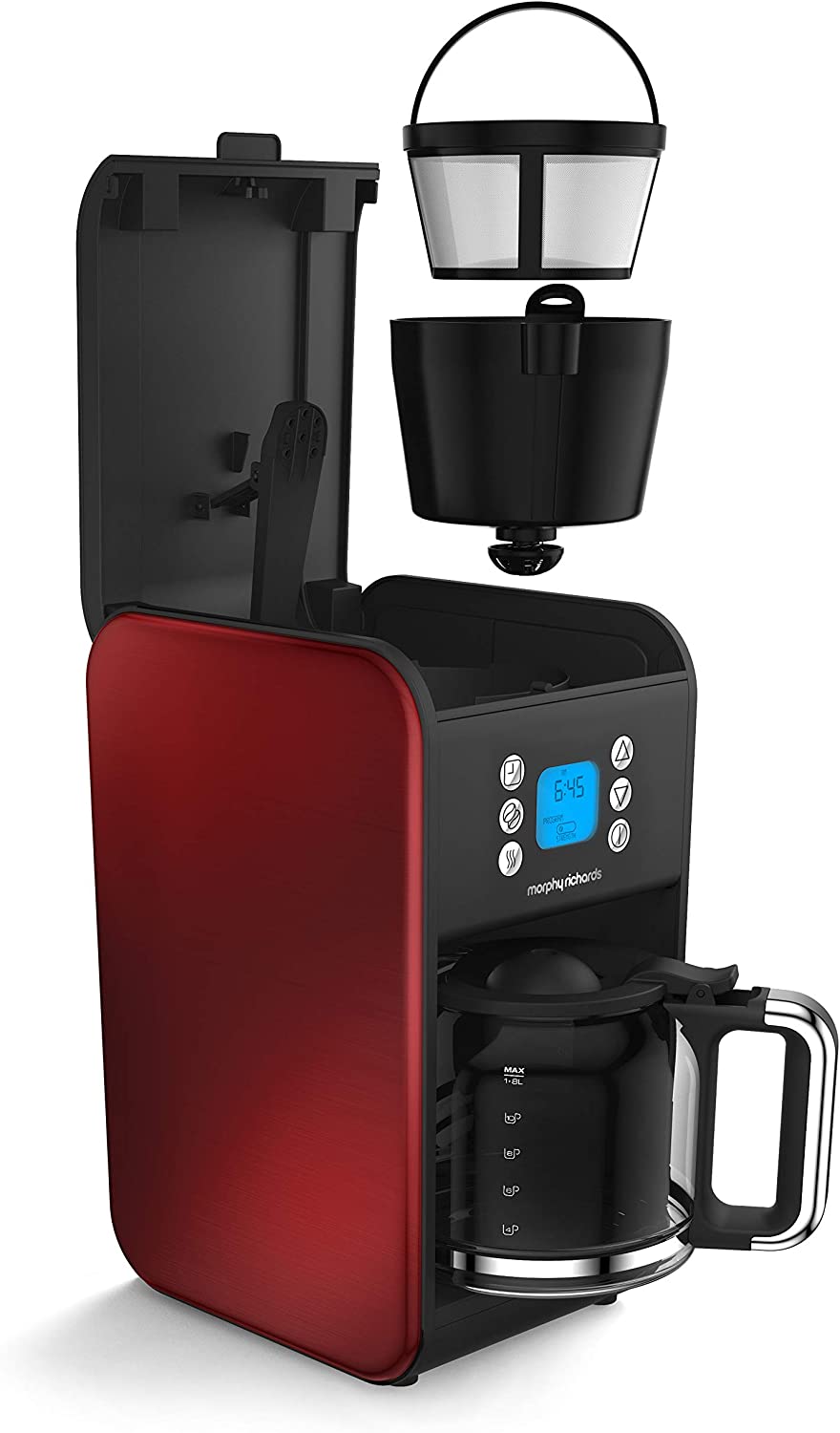 Morphy Richards 162009 Accents Filter Coffee Machine Red