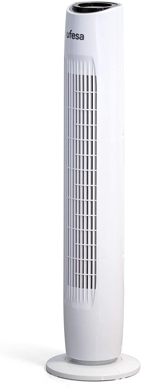 UFESA TW1500 Tower Fan with R/Control 45W 3 Speeds White