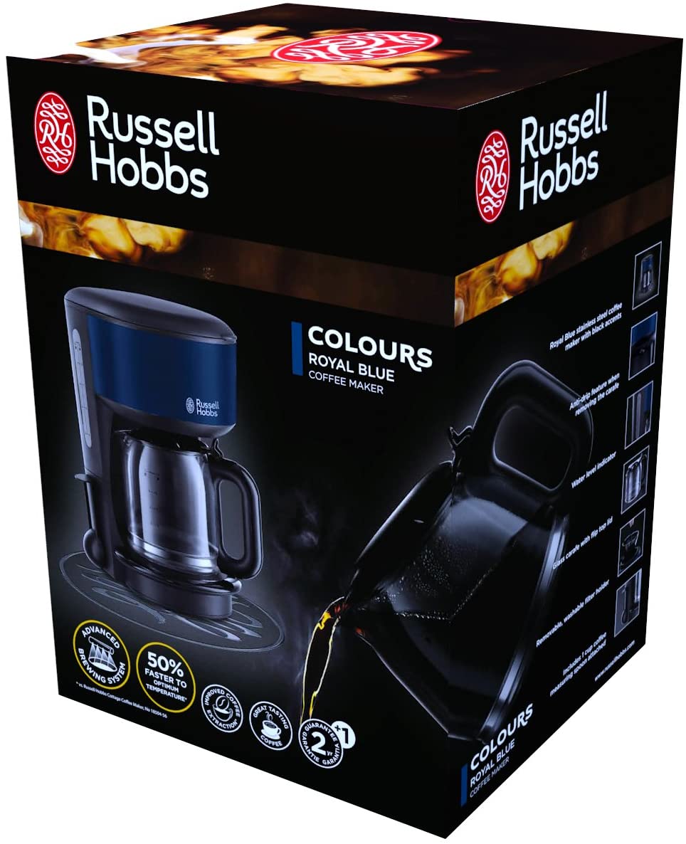 Russell Hobbs 20134 Filter Coffee Machine Royal Blue
