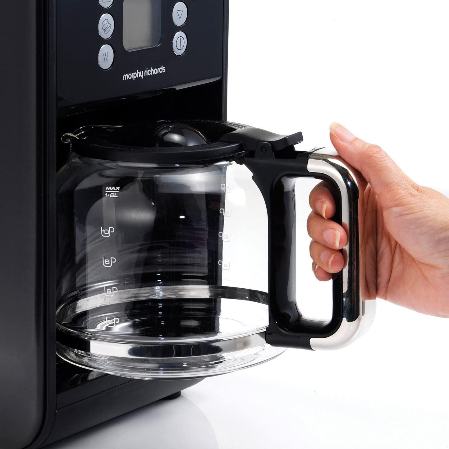 Morphy Richards 162008 Accents Pour Over Filter Coffee Machine Black