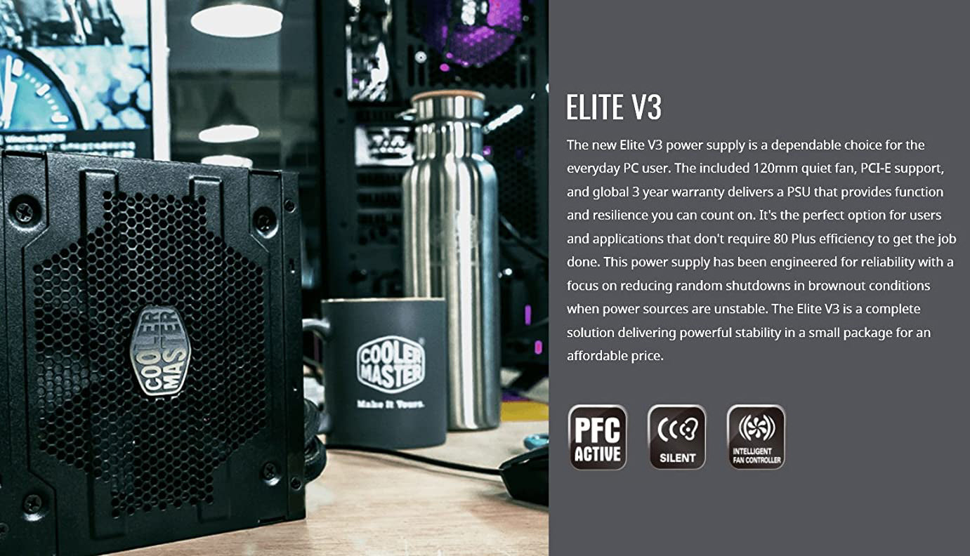 Cooler Master Elite V3 600W Power Supply