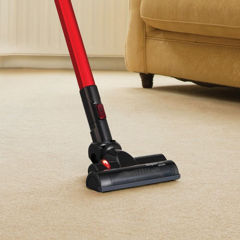 Morphy Richards 731007 Supervac Sleek Power+ Cordless Vacuum Cleaner Red/Black