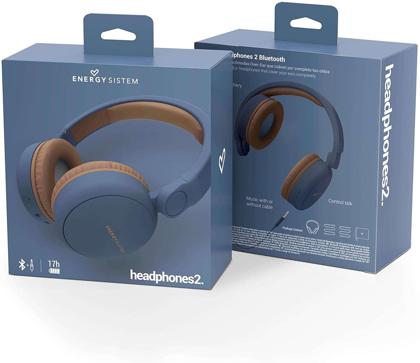 Energy Sistem Headphones 2 444885 Wired and Wireless Bluetooth Blue