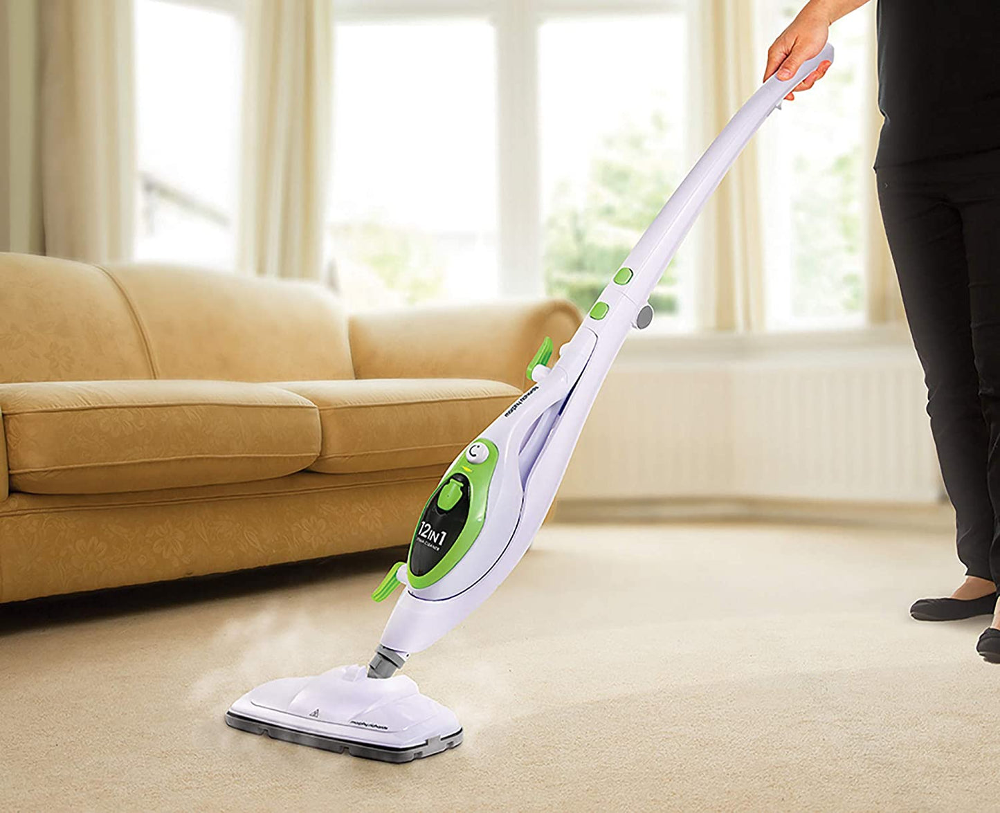 Morphy Richards 720512 12 in 1 Steam Cleaner 1500W White/Green