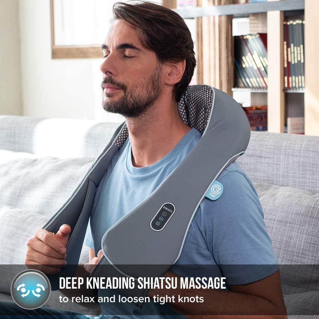 HoMedics NMS-700RCG Gel Rechargeable Shiatsu Neck & Shoulder Massager