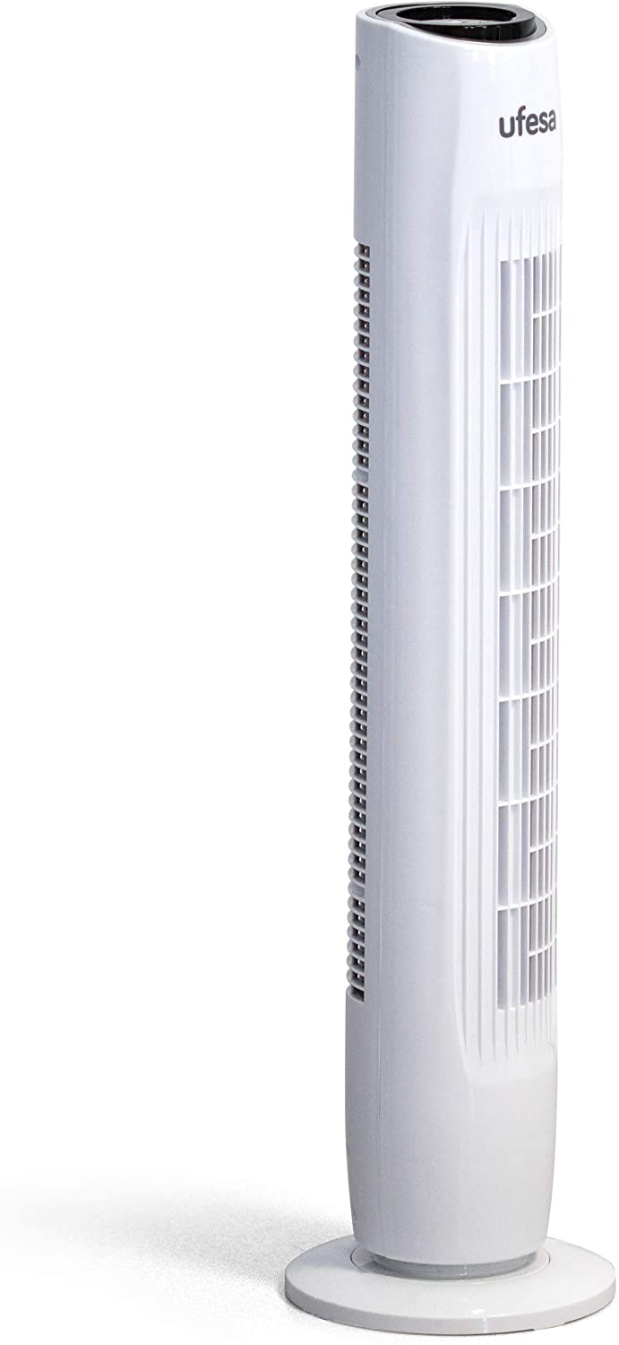 UFESA TW1500 Tower Fan with R/Control 45W 3 Speeds White