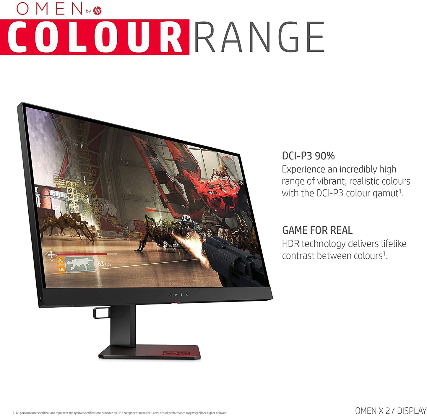 HP MONITOR 27'', X27 OMEN GAMING HOME