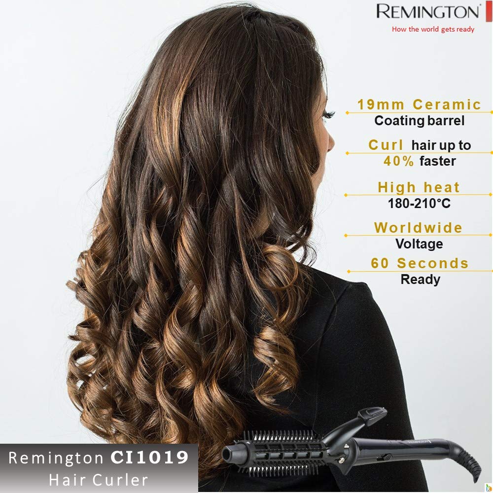 REMINGTON CI1019 19mm Ceramic Tong Black