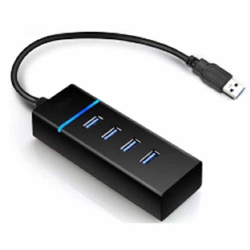 EWENT EW1133 USB HUB3.0 4-PORT, USB3.1 GEN1 BLACK