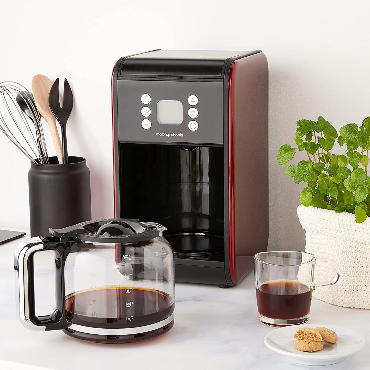 Morphy Richards 162009 Accents Filter Coffee Machine Red