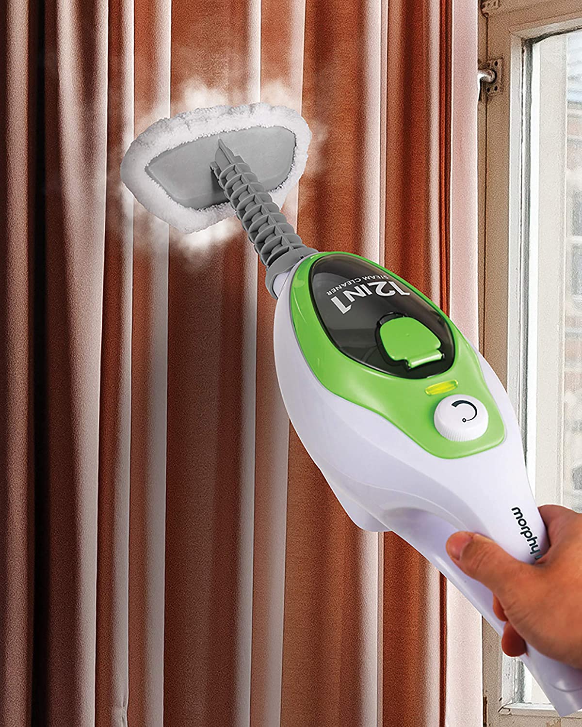 Morphy Richards 720512 12 in 1 Steam Cleaner 1500W White/Green