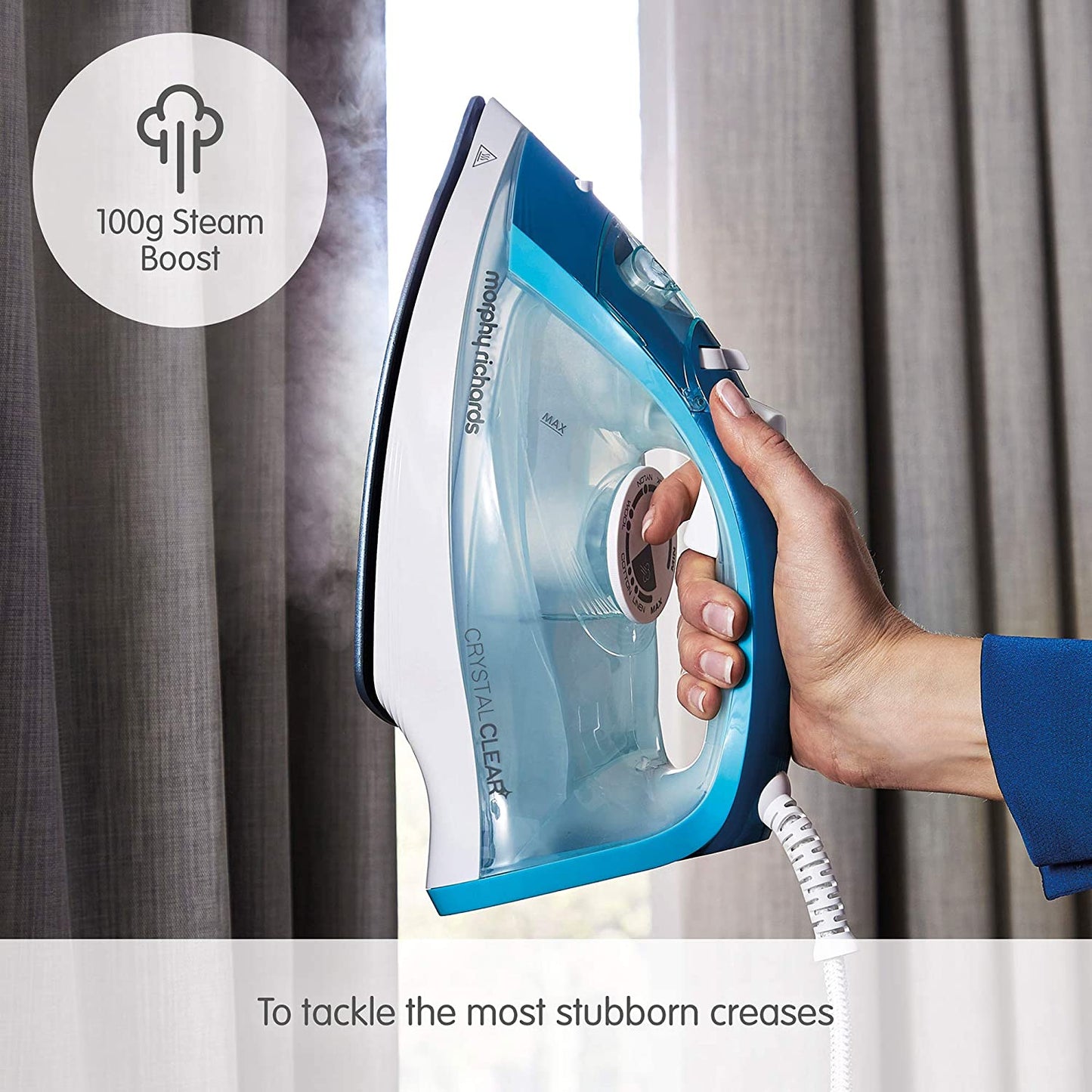 Morphy Richards 300300 Crystal Clear Steam Iron 2400W Turqoise/White