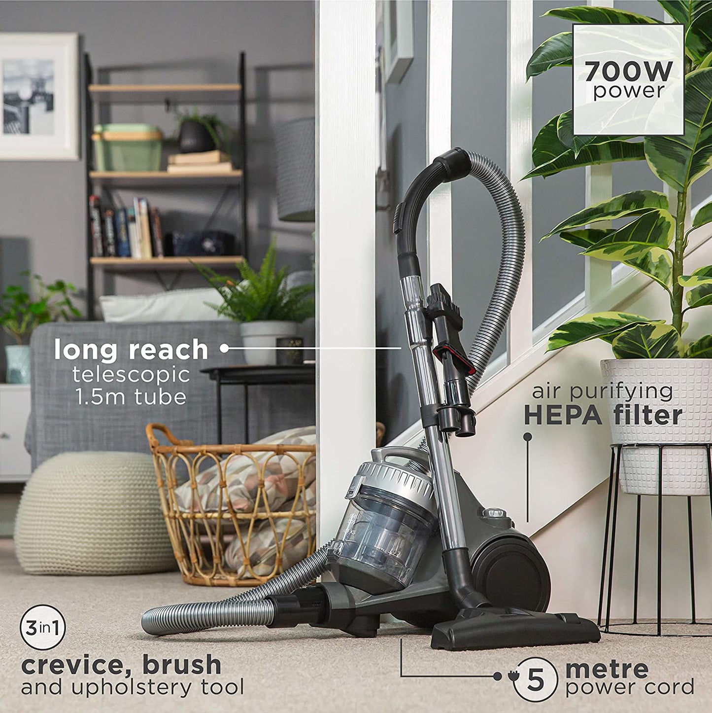 Russell Hobbs RHCV1611 COMPACT XS 1.5L Cylinder Vacuum