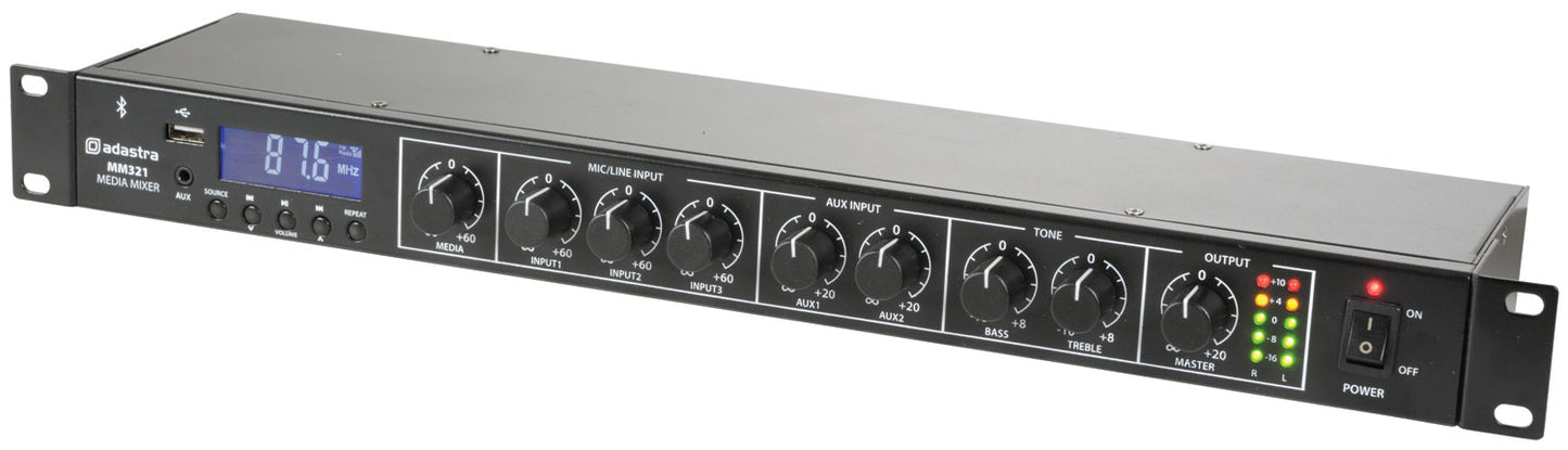 Adastra MM321 Rack Mixer BT/USB/FM 953.028UK
