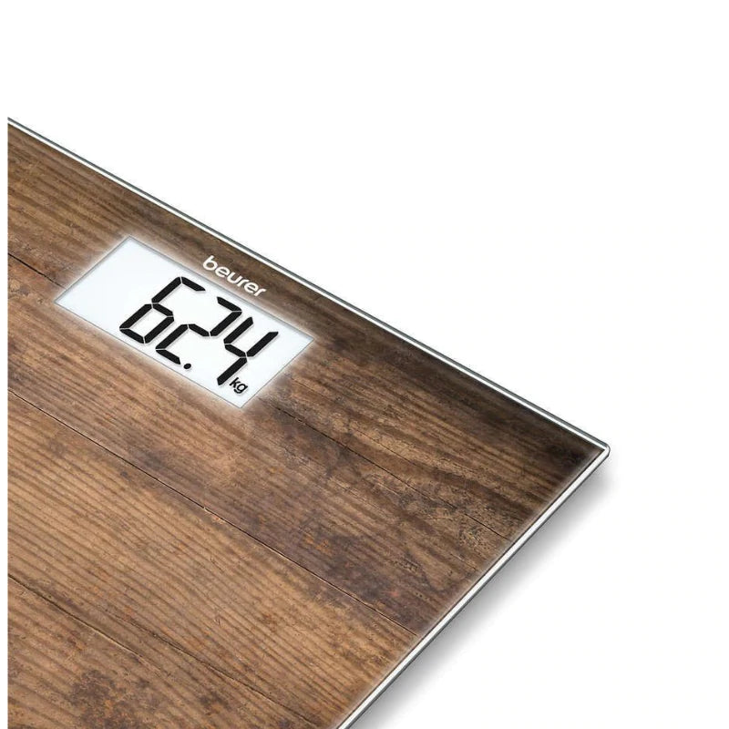 Beurer GS 203 Glass Bathroom Scale Wood