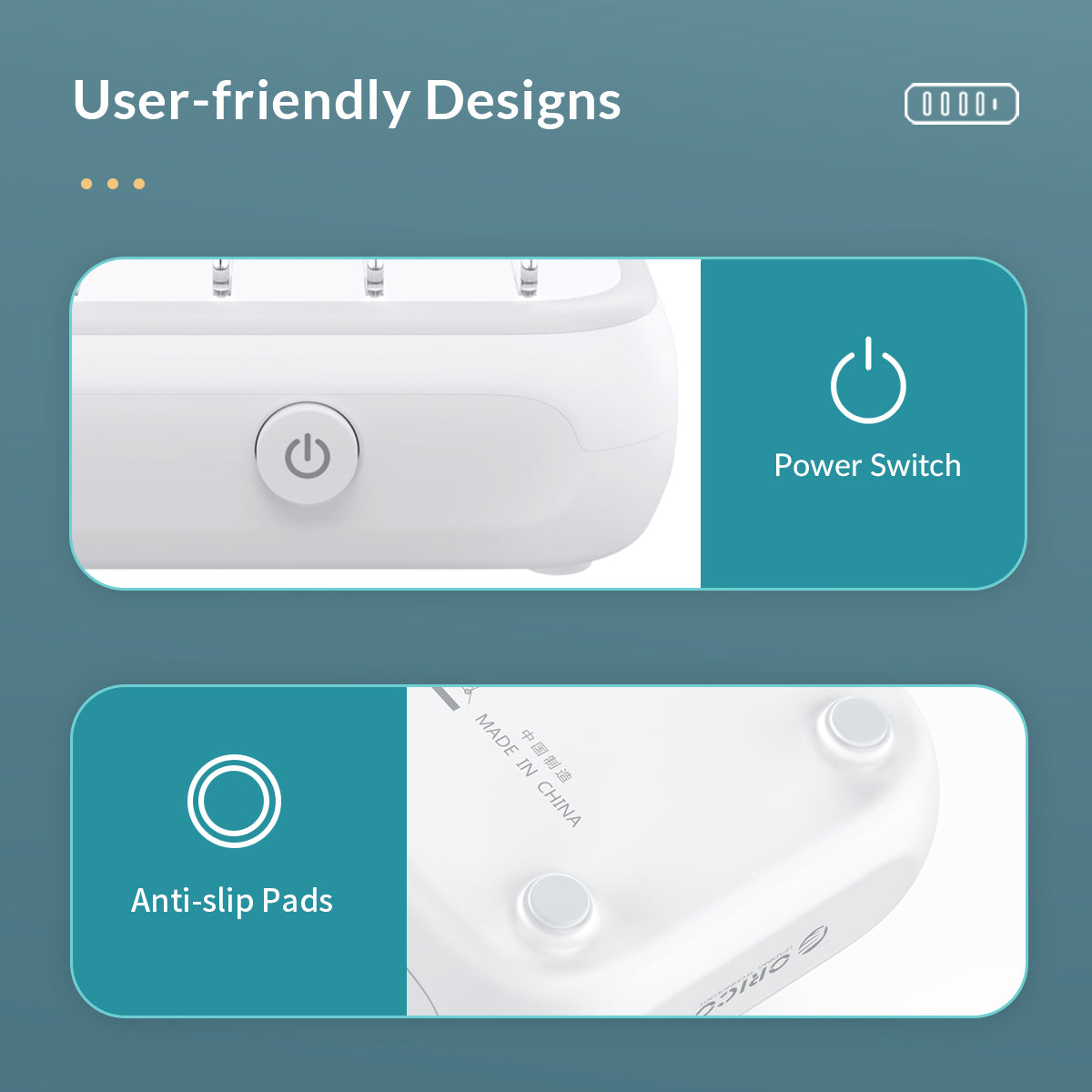 Orico Mobile Phone Charger Station 5Port 10A APD-4U1C