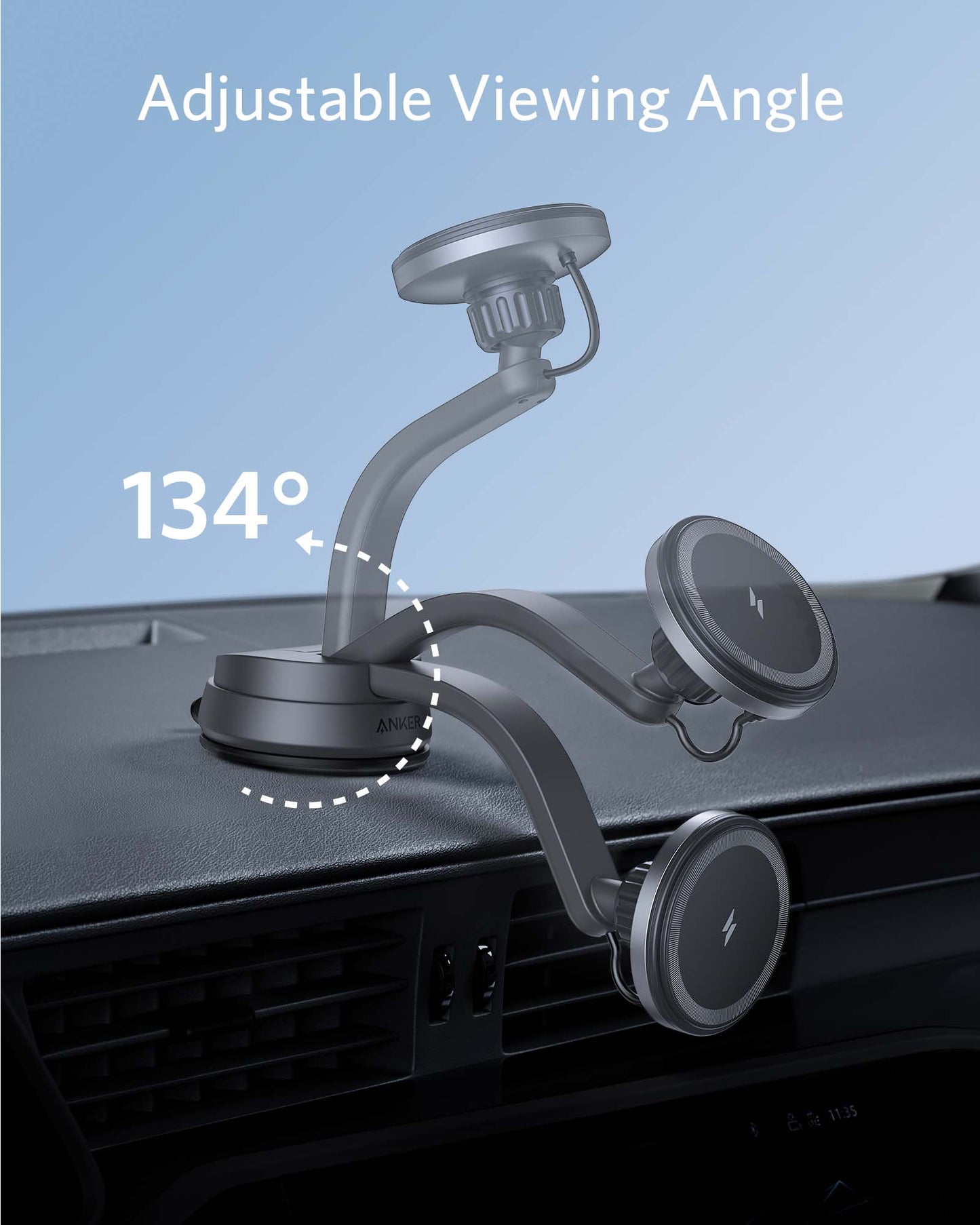 Anker PowerWave Mag-Go Car Wireless Charging Kit