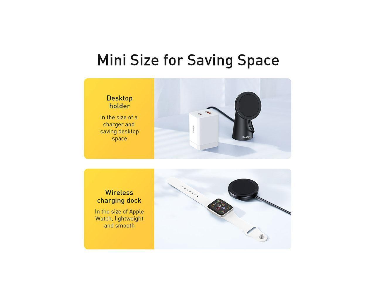 Baseus Simple Magnetic Stand Wireless Charger Black