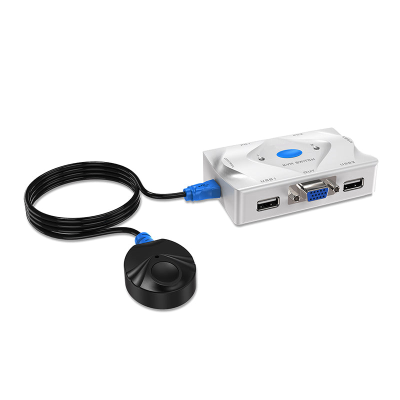 DigitMX DMX-KVM2 USB VGA KVM Switch 2-Port Auto