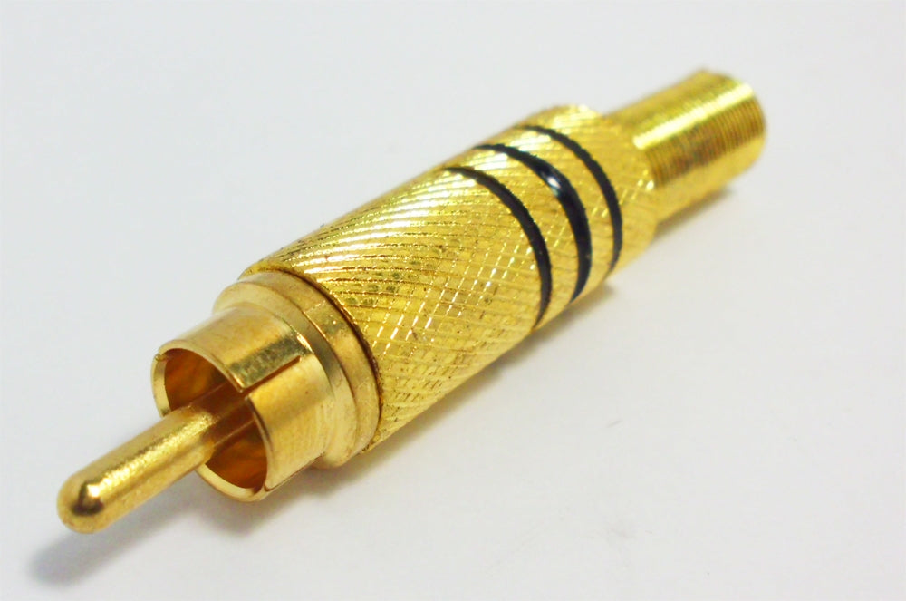 DigitMX DMX-RCAB RCA Plug Gold Black