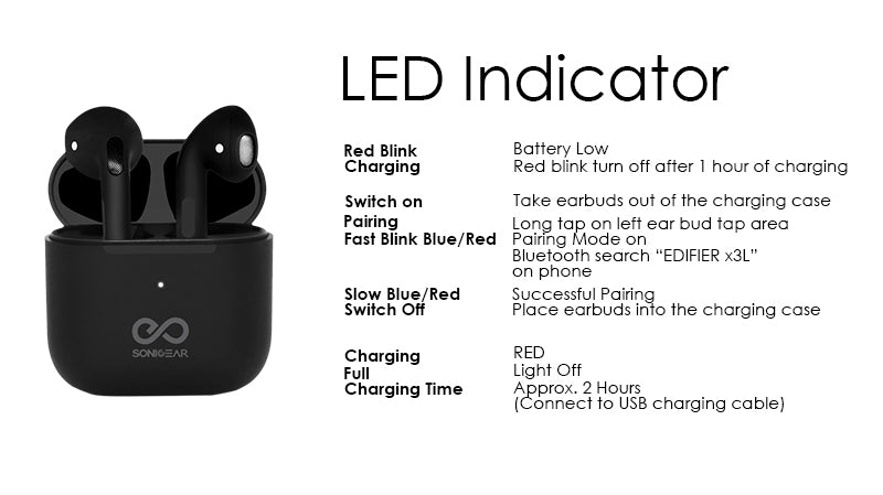 Sonicgear EARPUMP TWS PRO 1 Black