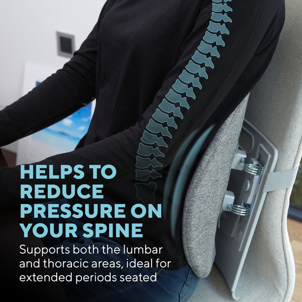 Homedics ER-BS200H Back Support Cushion with Heat