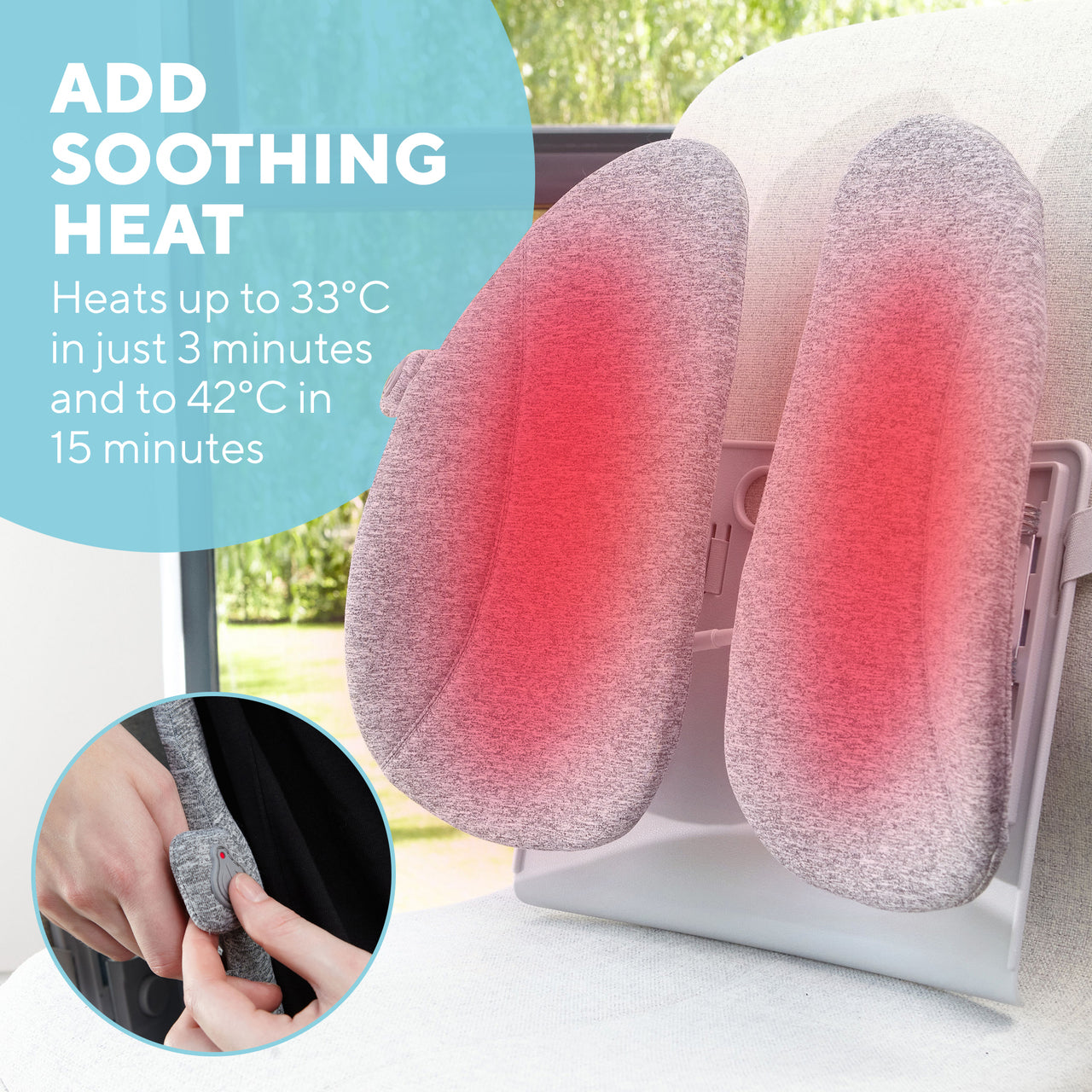 Homedics ER-BS200H Back Support Cushion with Heat