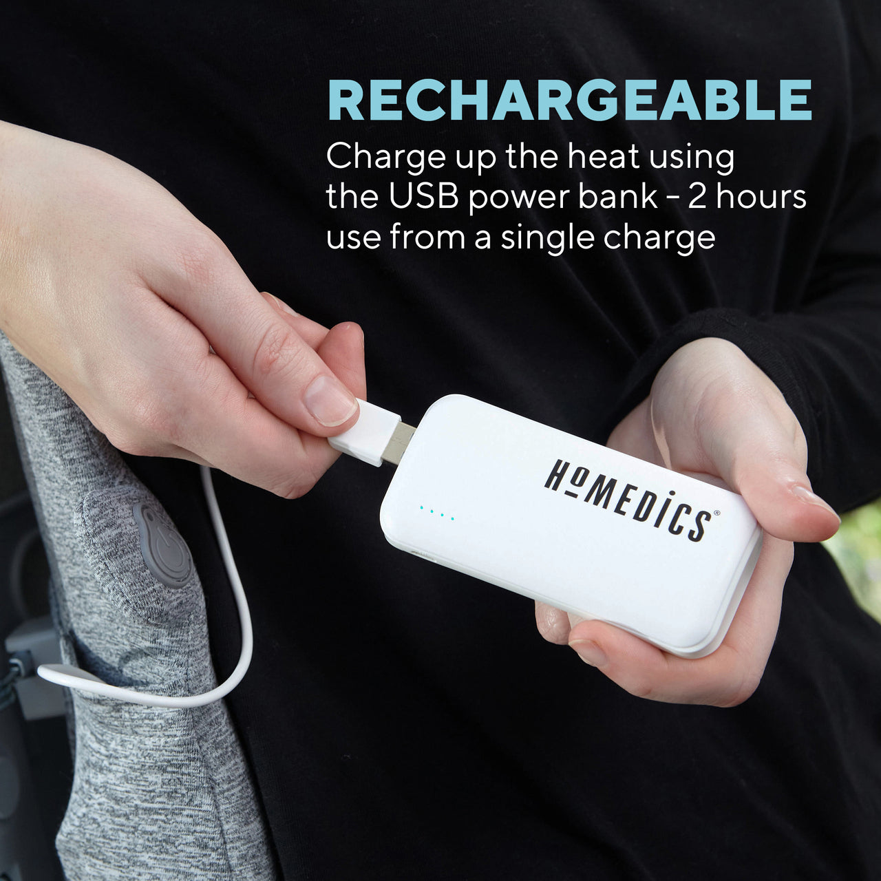 Homedics ER-BS200H Back Support Cushion with Heat