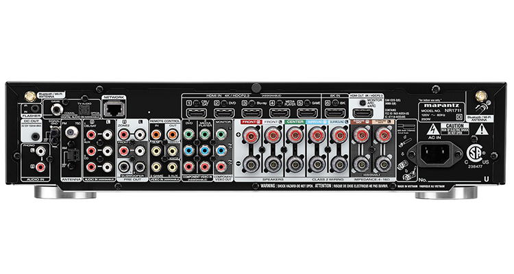 MARANTZ NR1711 SLIM 7.2 CHANNEL 8K ULTRA HD AV RECEIVER WITH HEOS® BUILT-IN