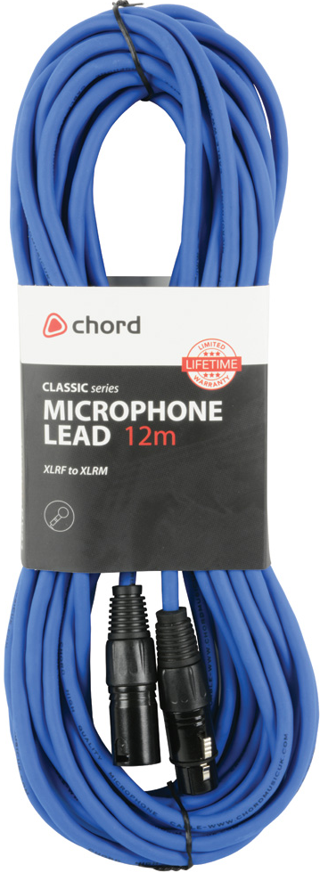 Chord Classic XLR M-F 12.0m Blue 190.109UK